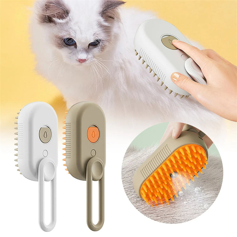 WufBed™: Steam Brush for Pet Dogs and Cats